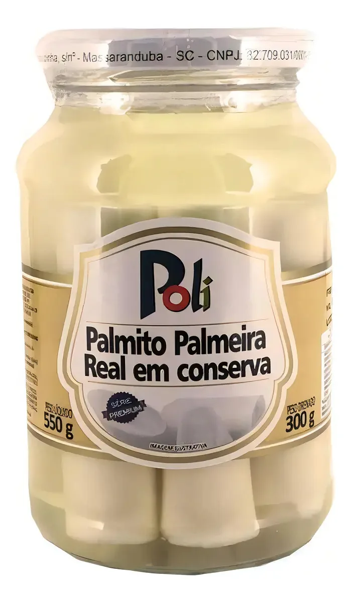 Palmito Real Em Conserva Poli 300g