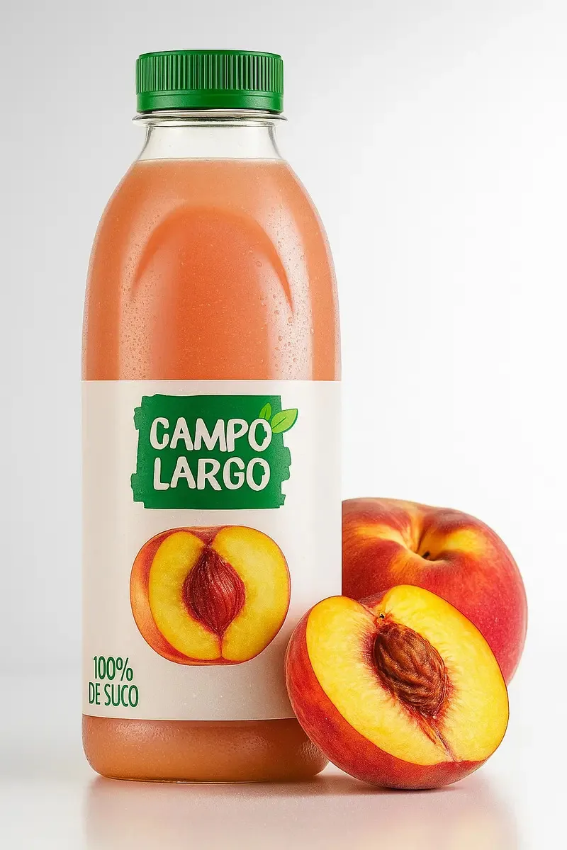Suco Integral Campo Largo 900ml Pessego Maca