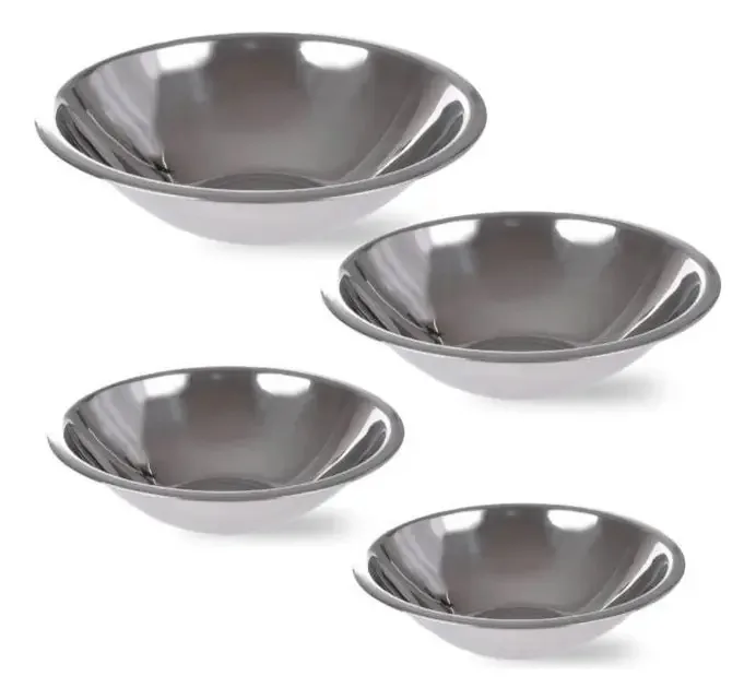 Conjunto De Tigelas Inox 4 Bene Casa