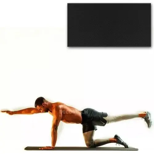 Colchonete Eva Tapete Yoga Academia Fitness Confortável 20mm Cor Preto