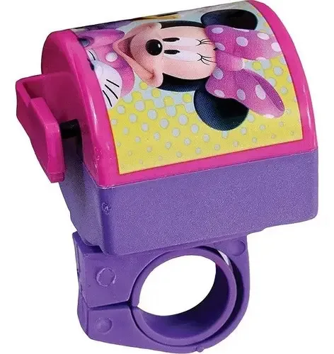 Buzina Bicicleta C\ Cabeça Móvel Pilha Minnie Disney