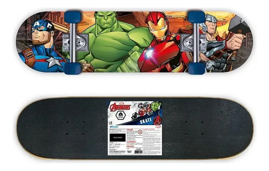 Skate Lixa Avengers 80cm Etitoys