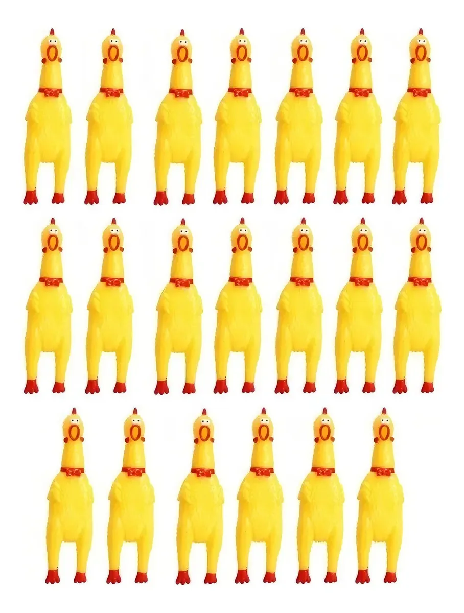 Kit 10 Brinquedos Pet Ninho Frango Borracha Para Cães Pequenos