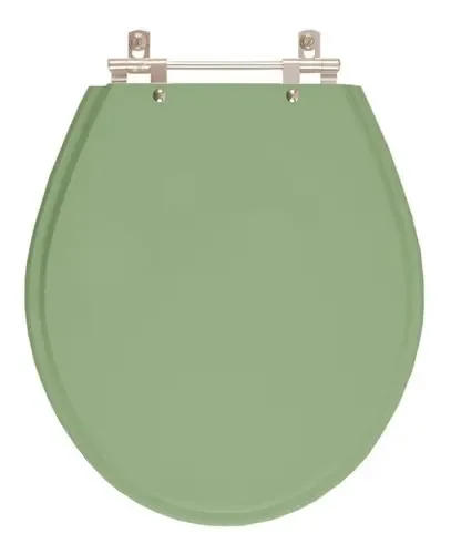 Assento Laqueado Oval Verde Malva