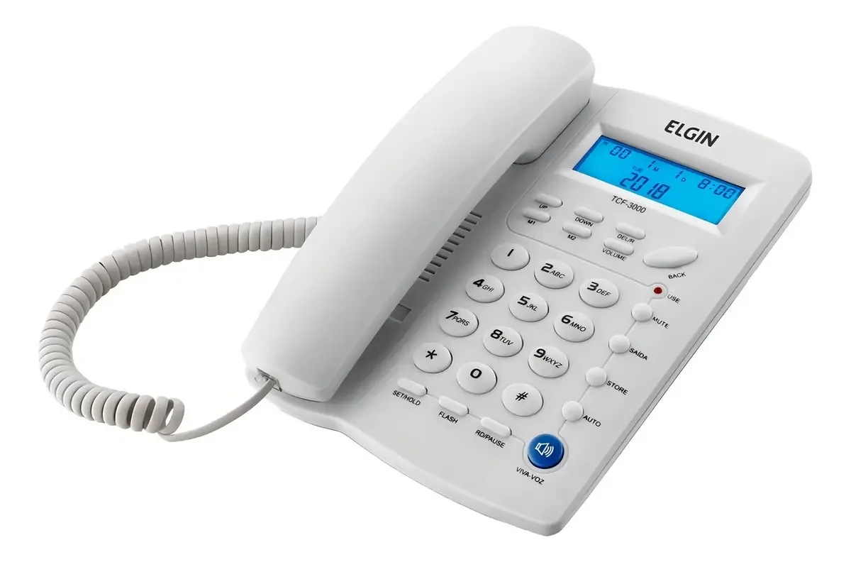 Telefone Com Fio Elgin Tcf 3000