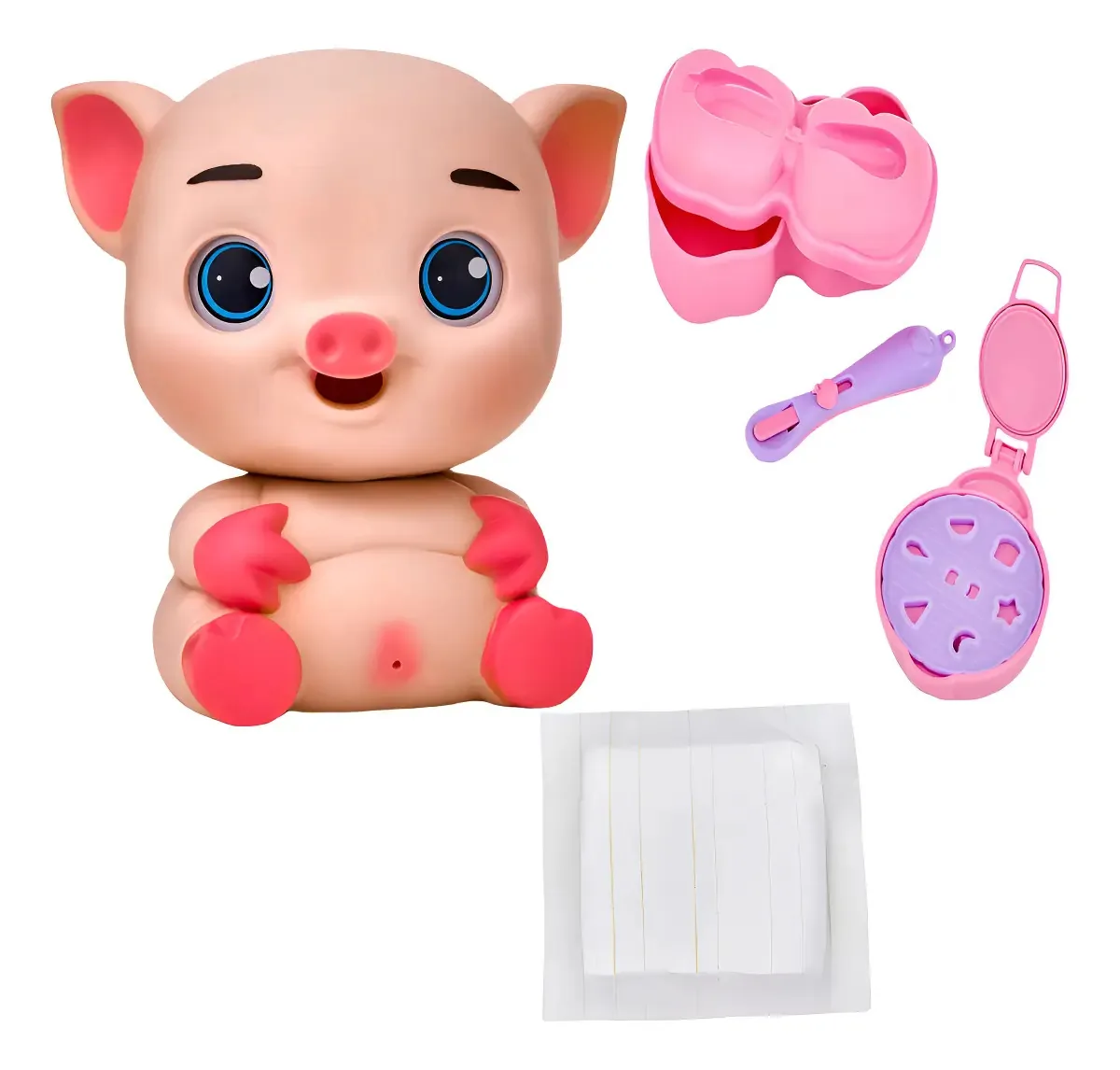 Boneca Porquinho Baby Faz Caquinha Adijomar Brinquedos com Massinha