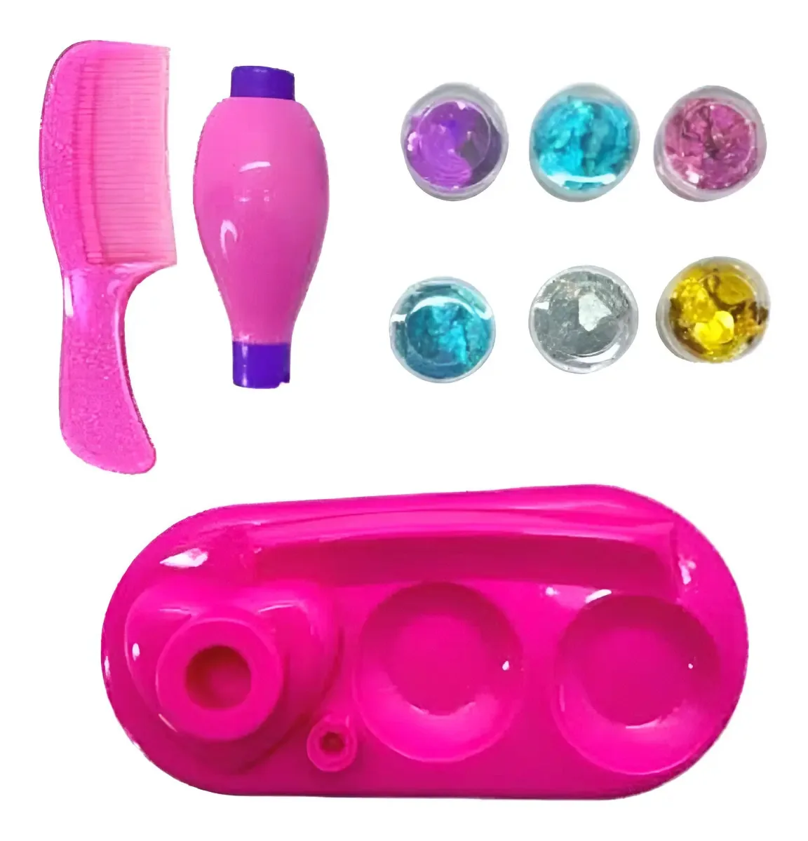 Aplicador Lantejoulas Decorador Cabelo Brilhante Menina