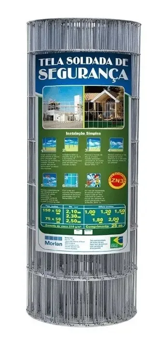 Tela Soldada Multiuso Alambrado 15x5 1,0x25m 2,3mm Morlan