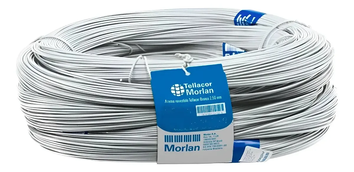 Arame Revestido Tellacor 2,5mm 1kg Morlan Cor Branco