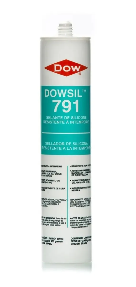 Silicone Neutro Cinza Dowsil 791 300ml