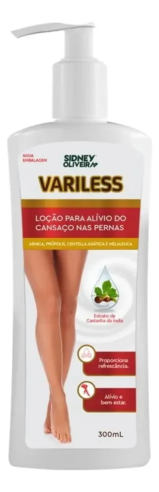 Loção Tira Dores Nas Pernas Variless Pernas Cansadas