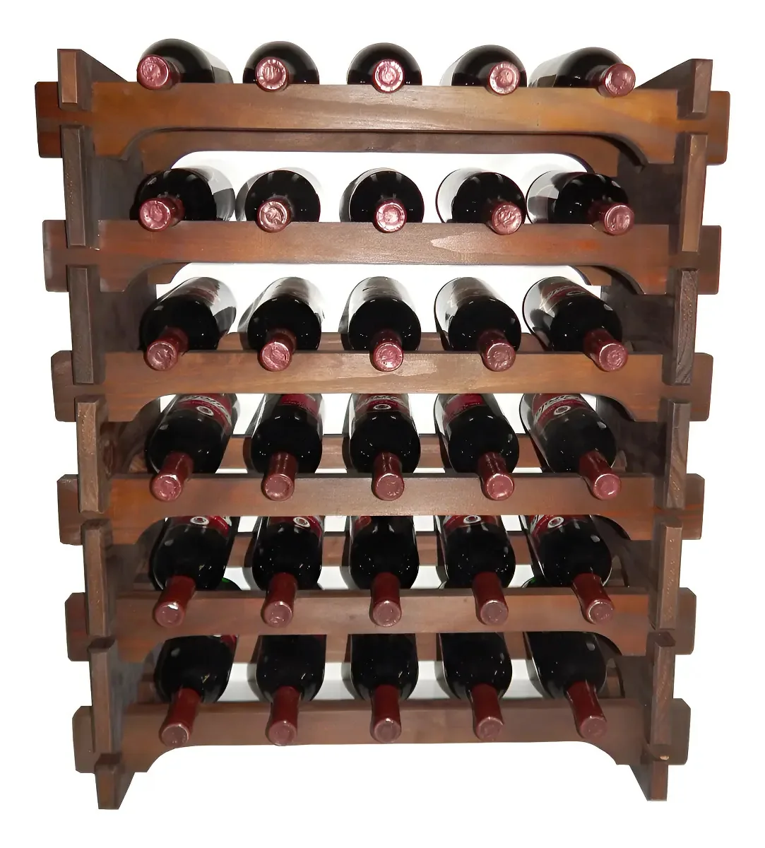 Adega Vinho Madeira 30 Garrafas Cor Imbuia C05