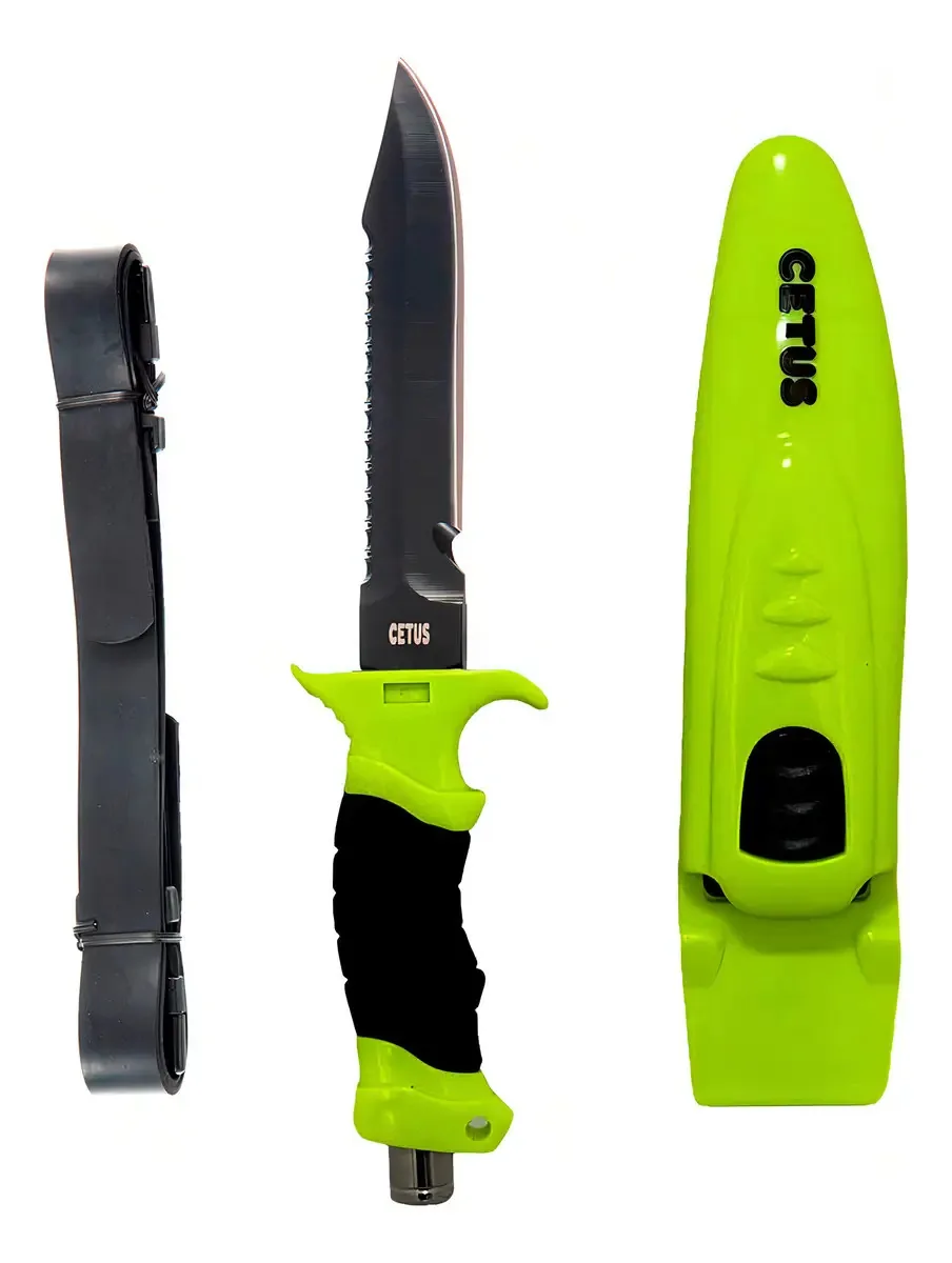 Faca Mergulho Cetus Orca 14,5cm Orca Cor Amarelo