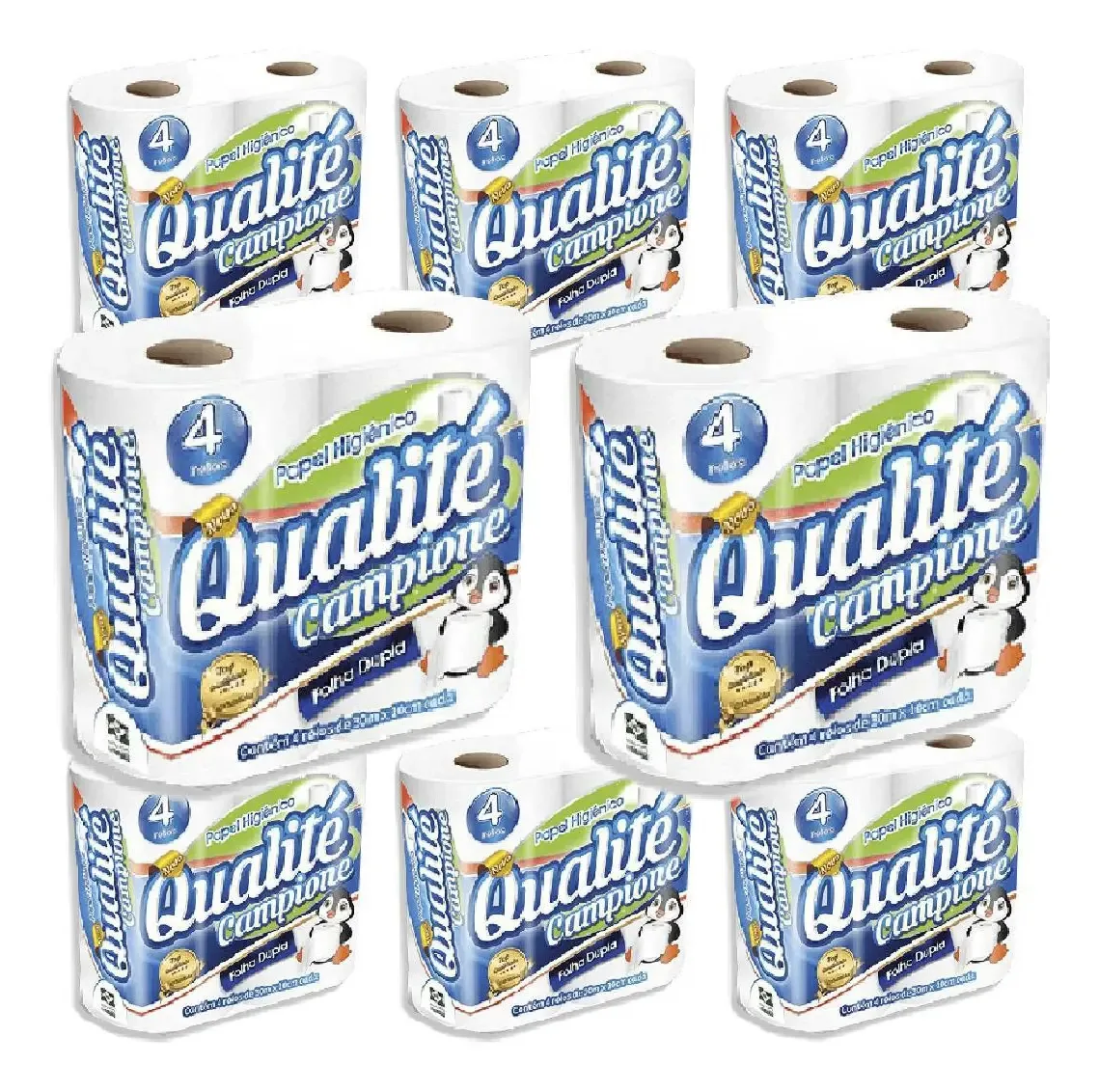 Papel Higiênico Folha Dupla Qualité 30m 4x4 32 Rolos
