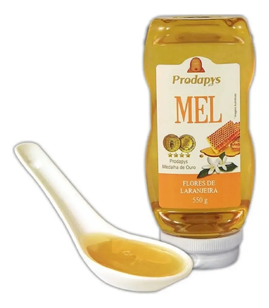 Mel Flor De Laranjeira - Bisnaga 550g - Melhor Do Mundo