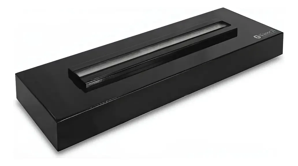 Lareira Ecológica Black Portátil A Álcool Com Queimador 40cm