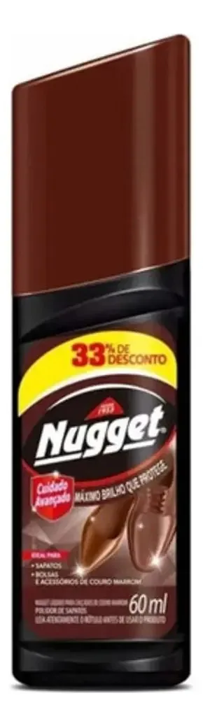 Graxa Para Sapato Marrom Nugget Líquido 60ml