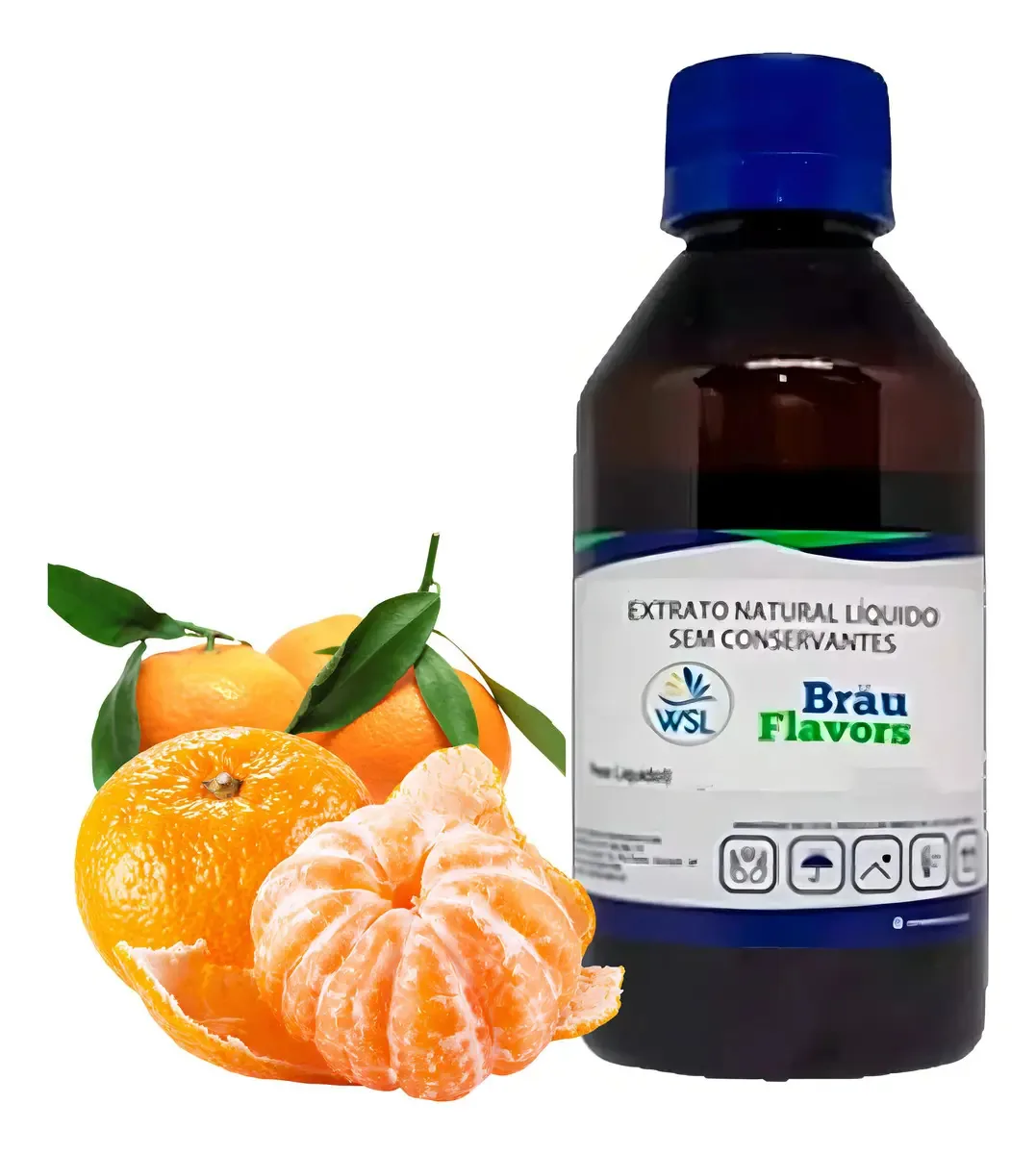 Extrato Natural Tangerina Bräu Flavors 50g Para Bebidas e Sobremesas