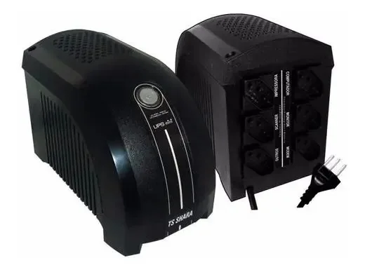 No break Ts Shara UPS Mini 500VA Bivolt Preto