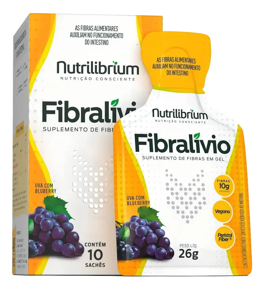 Fibralívio (10 Sachês) - Uva - Nutrilibrium