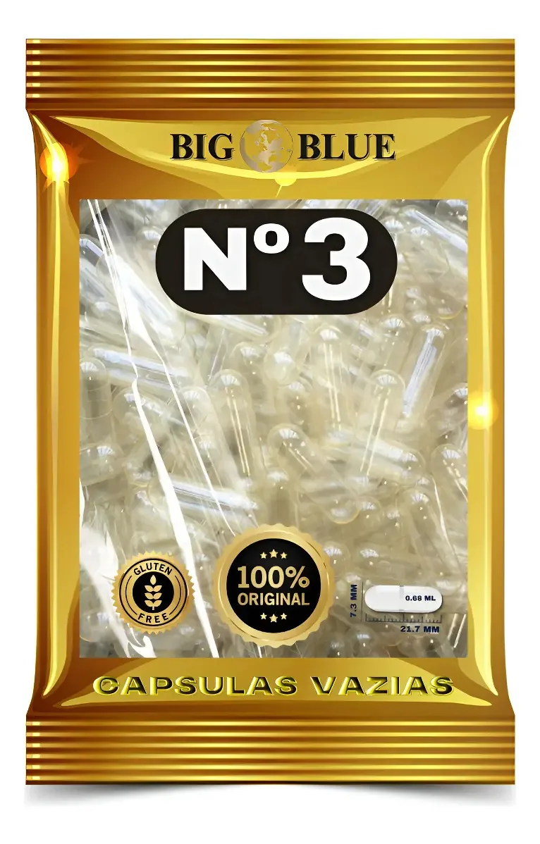 100 Cápsulas Duras De Gelatina Nº 3 Incolor
