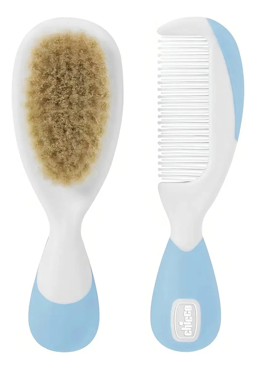 Kit Cuidados Com Bebê Escova & Pente Azul - Chicco