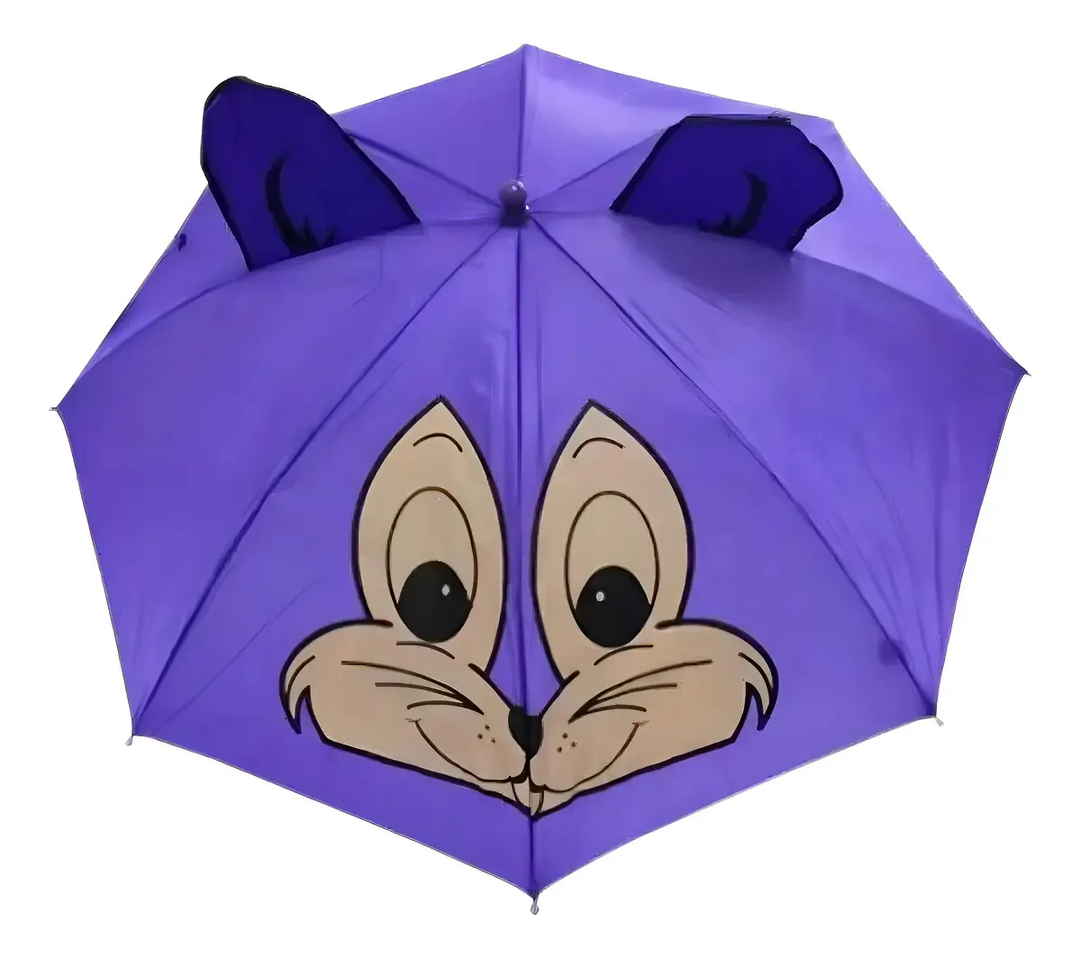 Guarda-chuva Infantil Bichinhos Automatico Apito Roxo