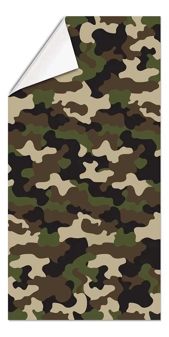 Adesivo Camuflado Floresta Tuning Moto Carro 80x40cm Cor Verde-musgo