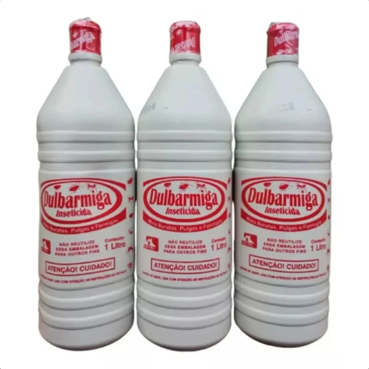 Inseticida Dulbarmiga Frasco 1 Litros Kit C/3