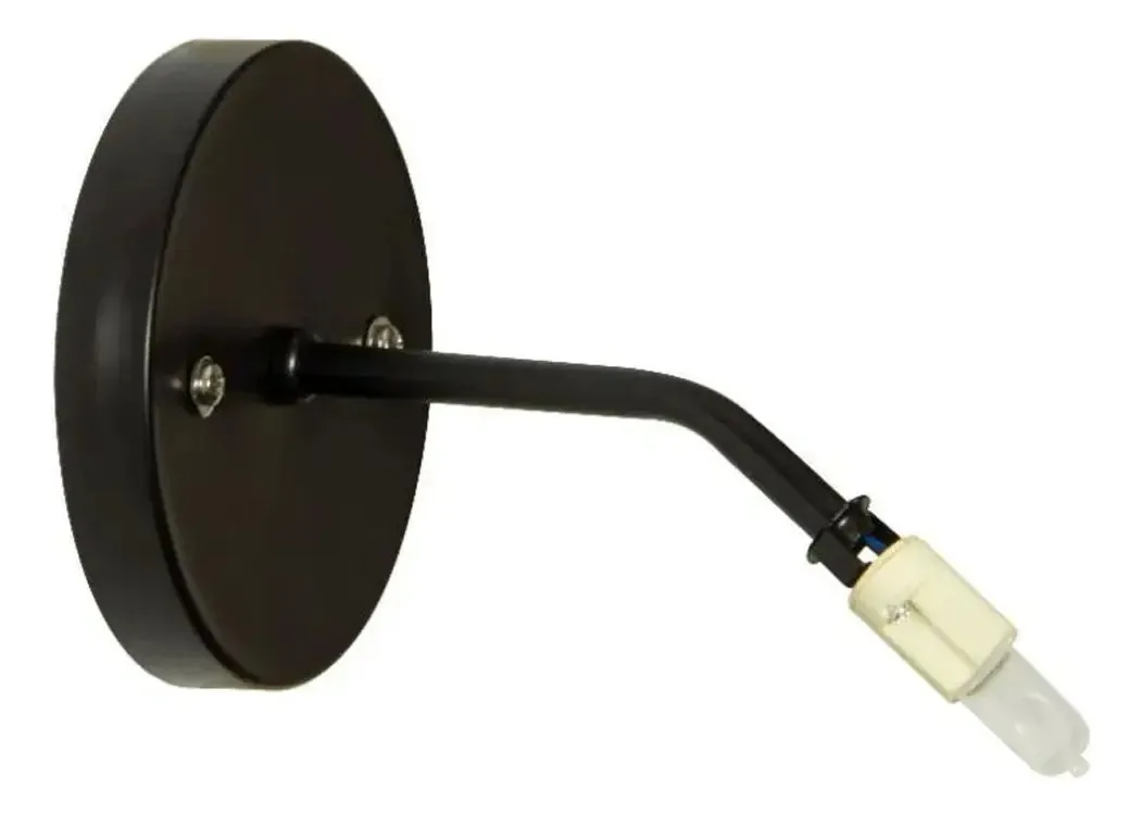 Luminária Churrasqueira Alumínio Preto 60W Luminárias Müller
