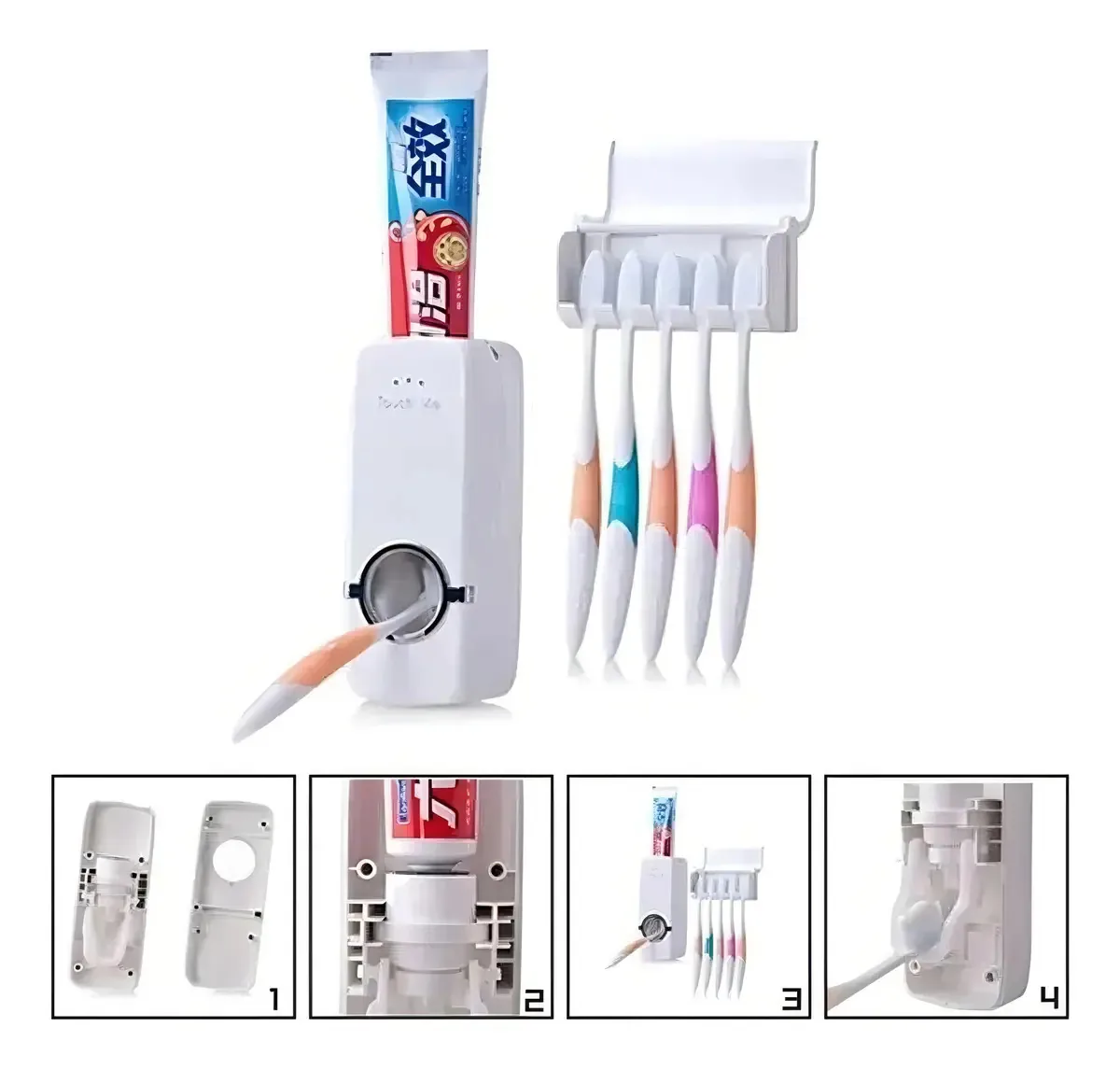 Escova Dental Bitufo Com Suporte Creme Dental Ben 10
