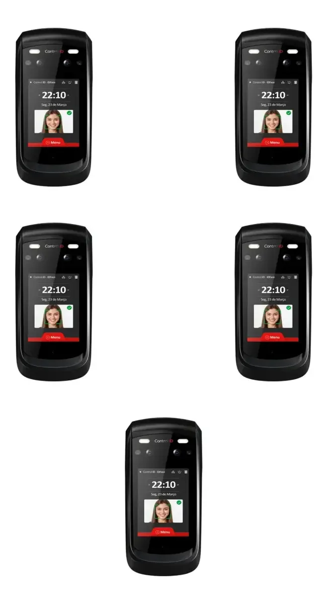 Controle de Acesso Facial Control ID Face Pro Reconhecimento Avançado