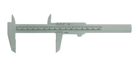 Paquimetro Santa Clara Plastico Prata 15cm 1un