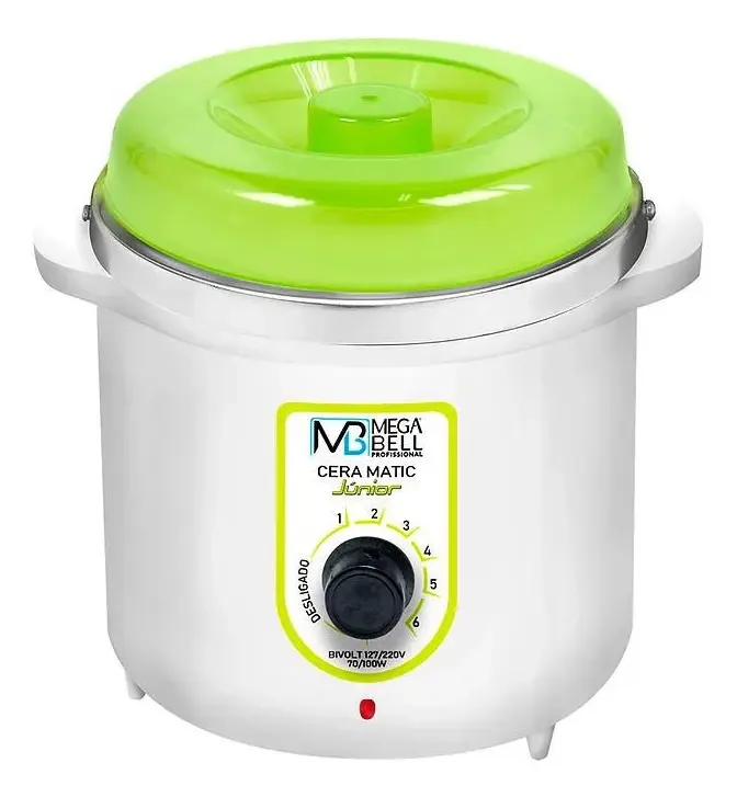Aquecedor De Cera Mega Bell 7104 Cera Matic Jr S/ Refil Verde E Branco 1un
