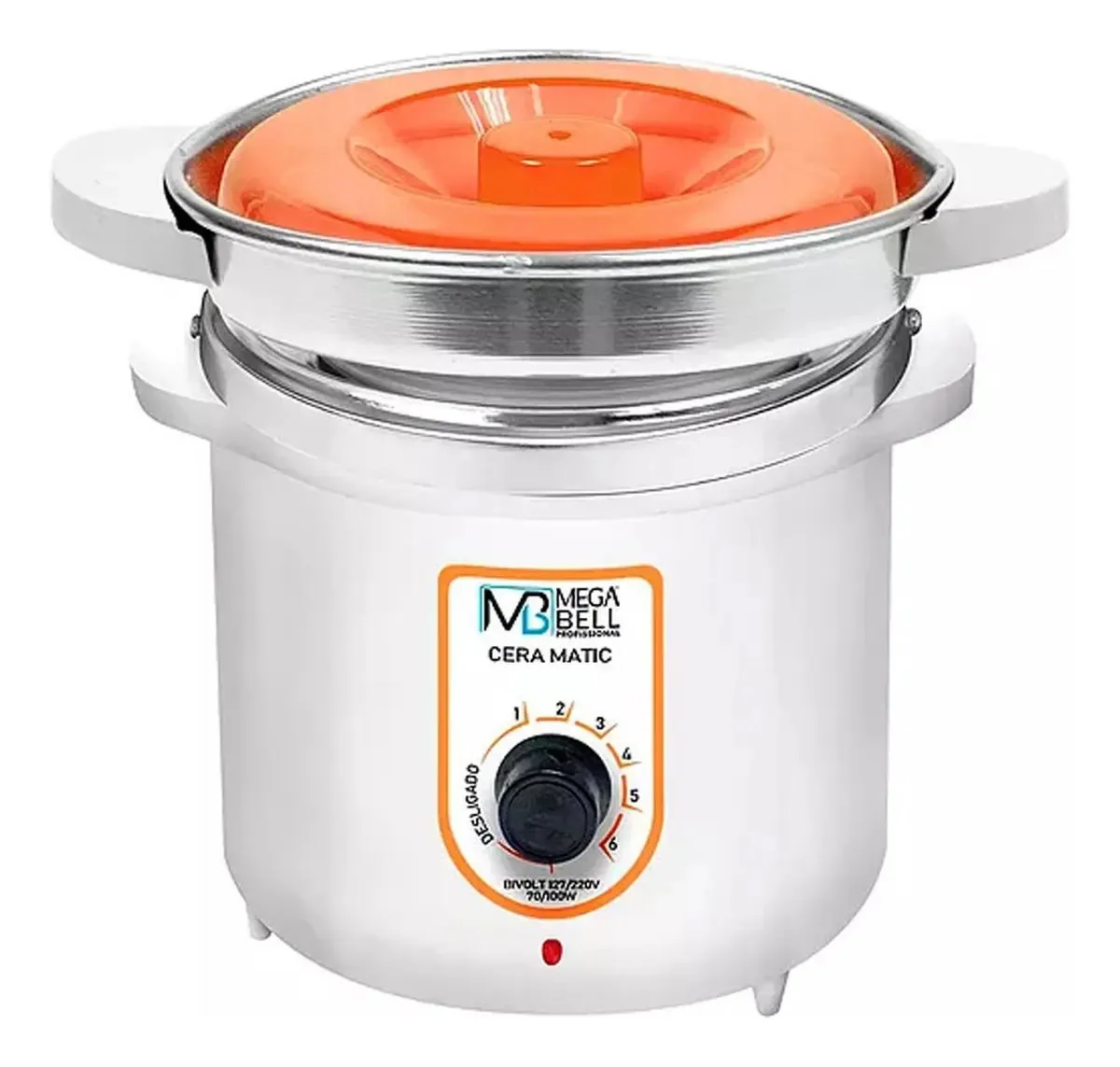 Aquecedor Prof Mega Bell 900g Laranja/bco
