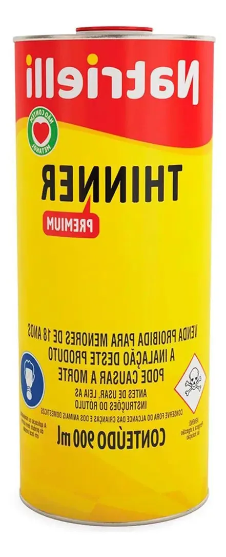 Thinner Natrielli 20171298 900ml Lata - Kit 12 Unidades