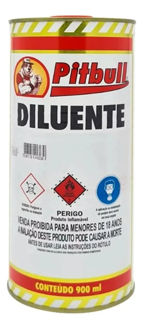 Thinner Economica 900ml Pitbull Natrielli