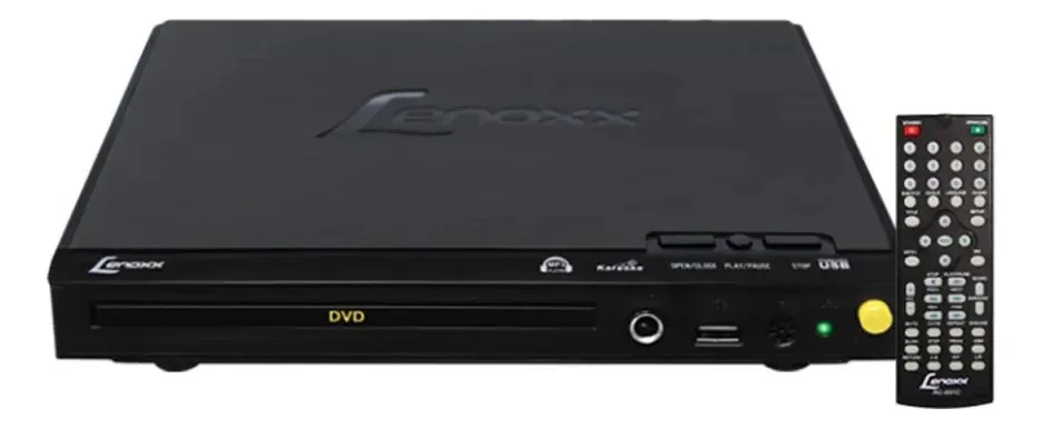 Dvd Lenoxx Portátil Com Função Karaokê E Entrada Para Mi Cor Preto
