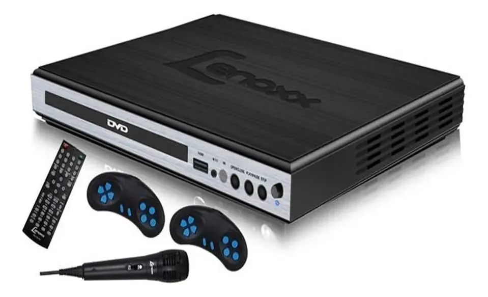 Dvd Lenoxx Game E Karaoke Usb Dk-420 Cor Preto