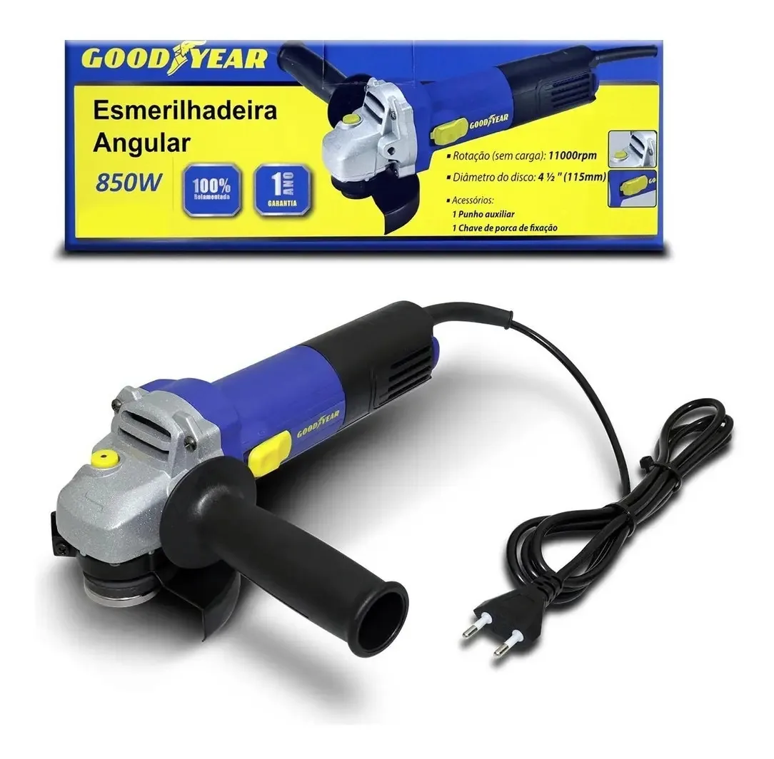 Esmerilhadeira Angular 850w - Goodyear