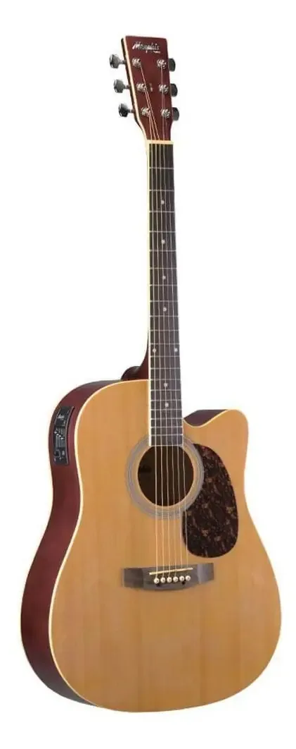 Violao Eletrico Memphis Md18 Natural Md-18 Aço
