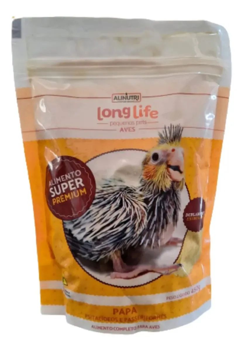 Alimento Para Aves Alinutri Papinha Long Life 450g
