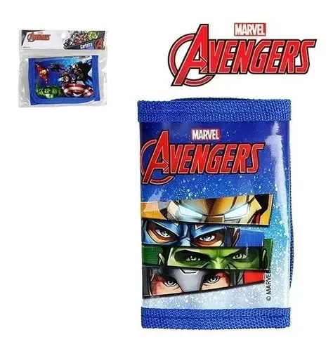 Carteira Com Velcro Avengers Vingadores -