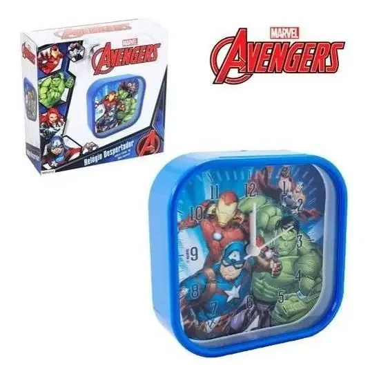 Relógio Despertador Vingadores Avengers Etihome