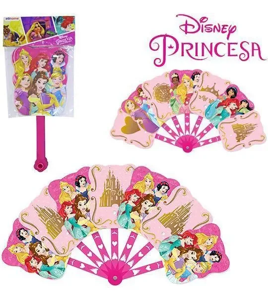 Leque De Plastico Dobravel Princesas