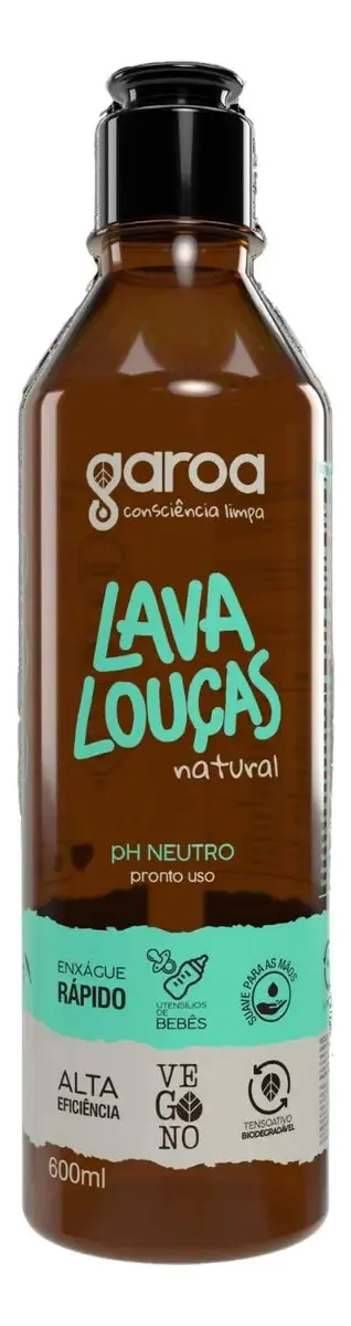 Detergente Lava Louças Biodegradável Garoa 600ml