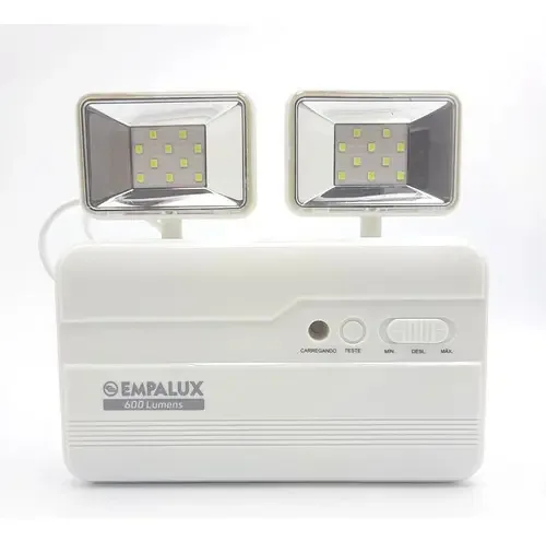 5x Iluminação Emergência 2 Faróis 600lm Empalux