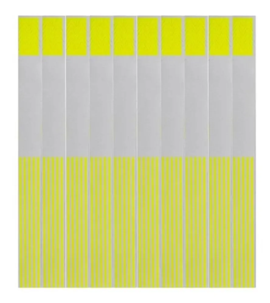 1 Mil Pulseiras Identificação Impressão Jato Tinta Yellow
