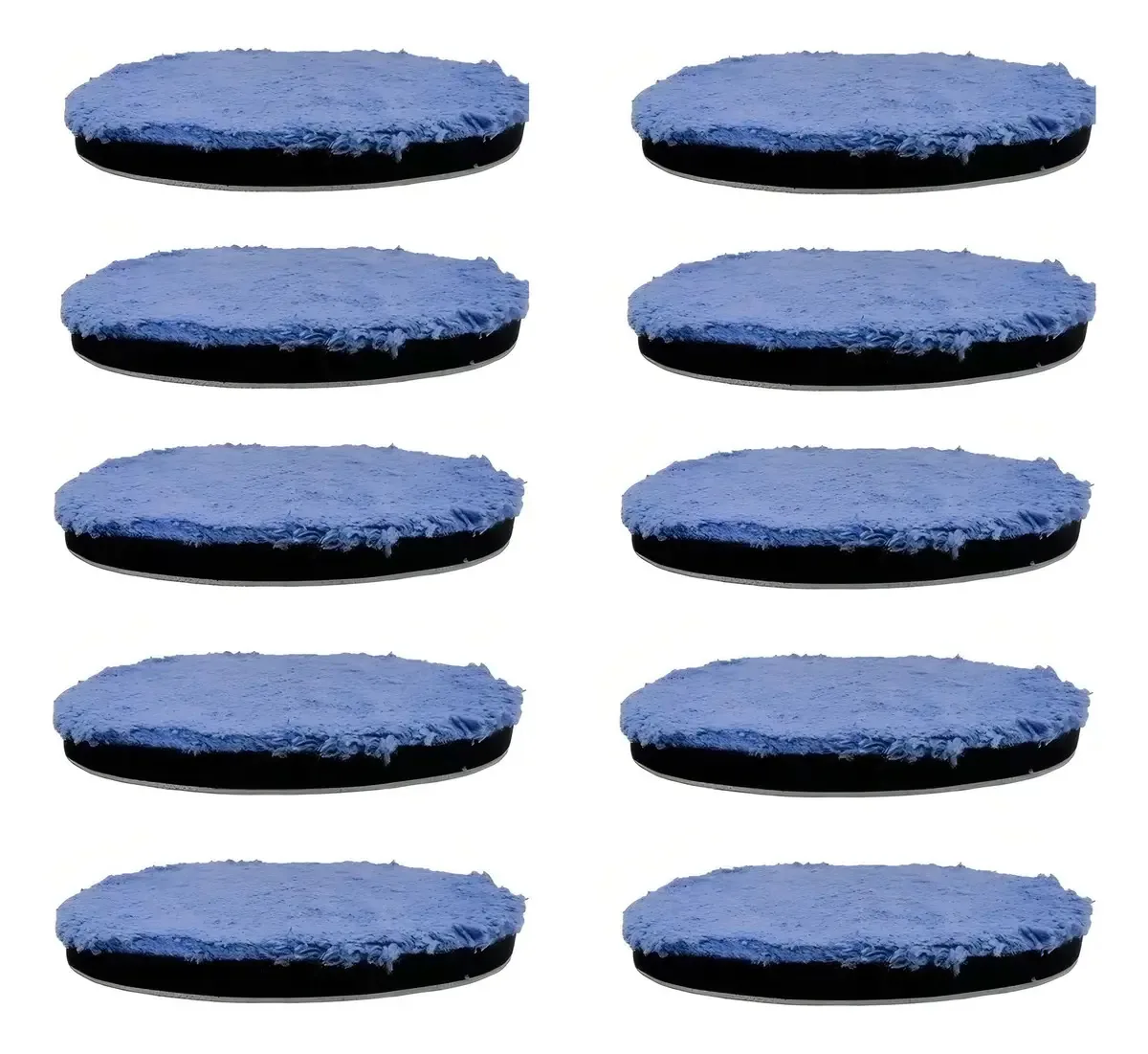 10x Boinas Polimento Microfibra Tam 5 Polegadas Super Brilho