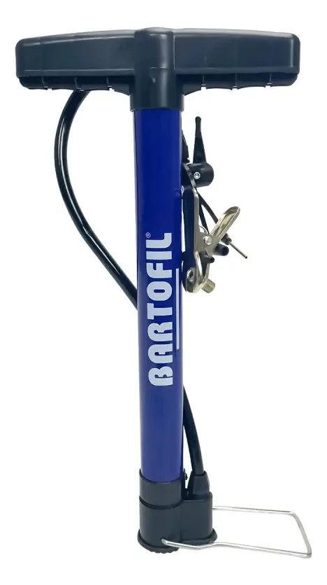 Bomba de Ar Manual Milla Azul Para Pneus e Bolas com Bicos